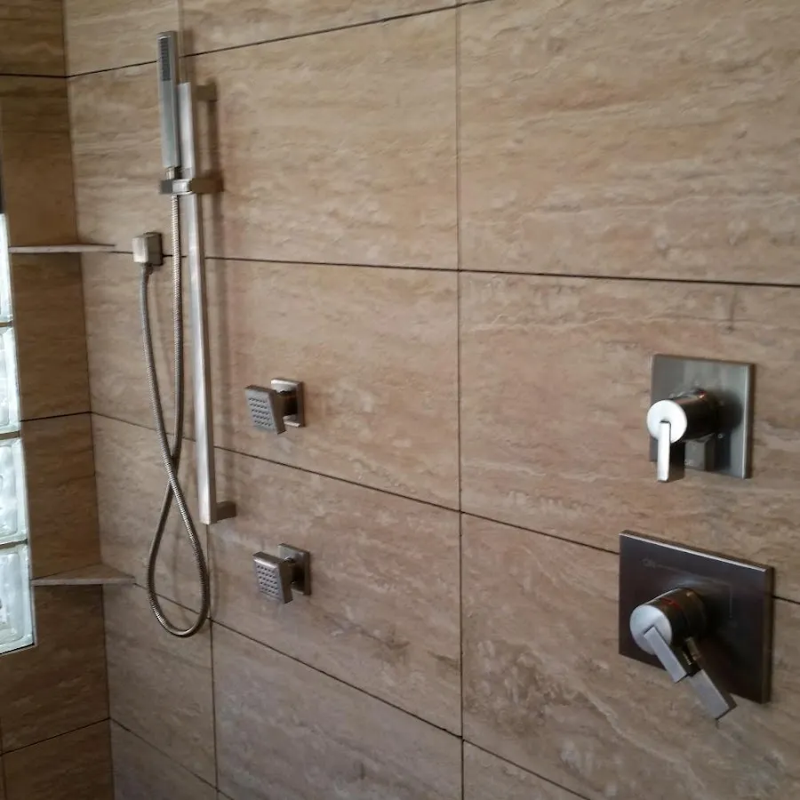 Shower fixture installation for Water Heater Replacement in Manor